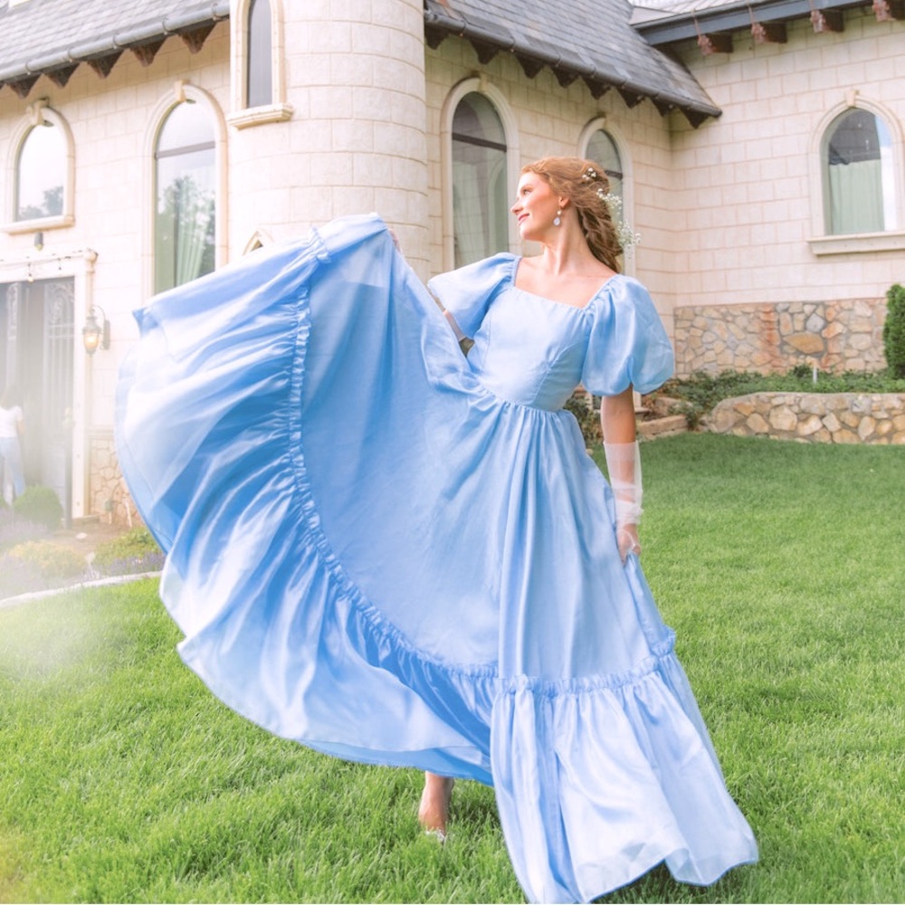 Ivy City Blue Wonderland Dress in Medium Ball Gown
